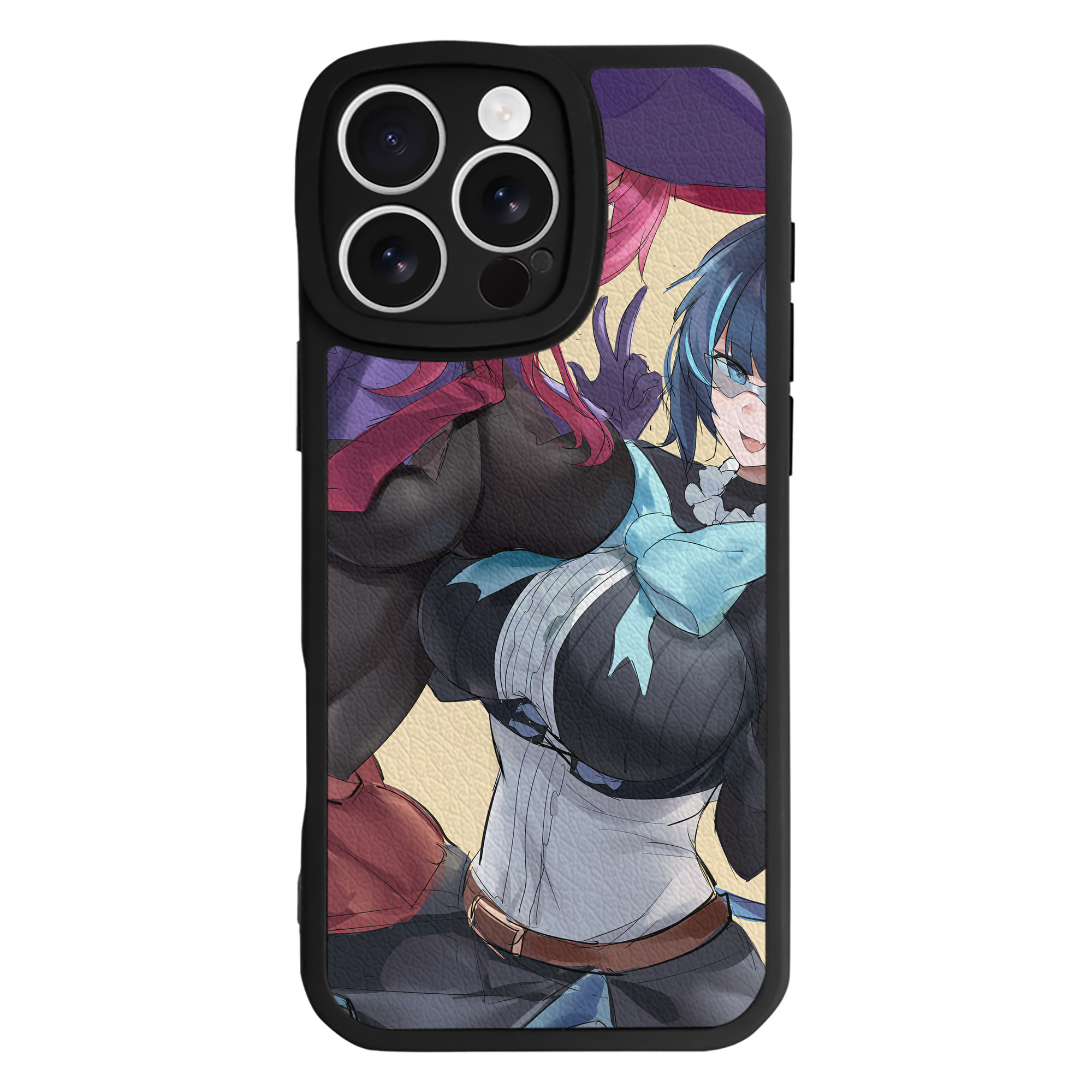 （画像用） 遊☆戯☆王 Yu-Gi-Oh! 【iPhone 16シリーズ対応】シリコンスマホケース（レザー調） 材質：シリコン